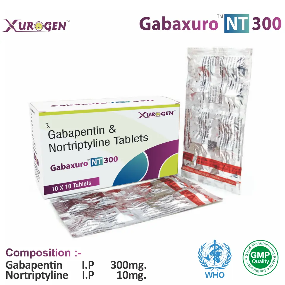 Gabapentin 300mg + Nortriptyline 10mg Tablet PCD Pharma